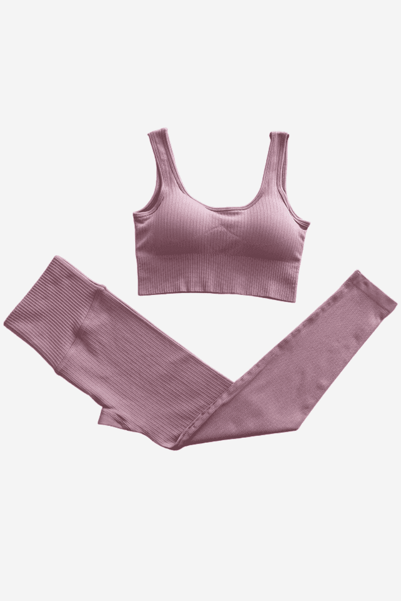 Conjunto feminino de academia Estilo Fit - 02 peças