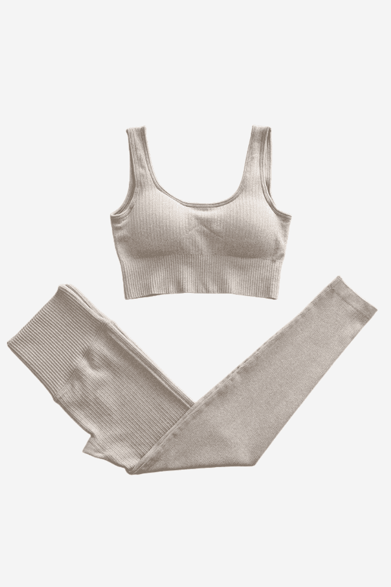 Conjunto feminino de academia Estilo Fit - 02 peças